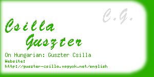 csilla guszter business card